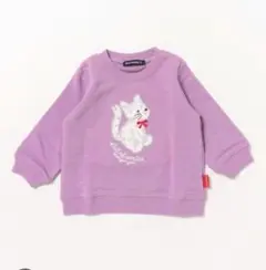 p*✨様 moujonjon 猫刺繍 トレーナー パープル