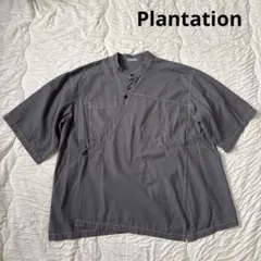 Plantation グレー 半袖シャツ　トップスのサムネイル