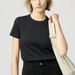 UNIQLO クルーネックT ブラック Ｓ