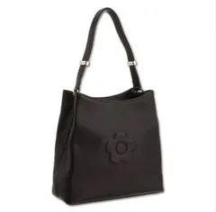 MARY QUANT シュリンクデイジー エンボストート ブラック