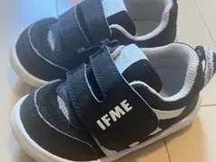 【洗浄済み】IFME ブラック ベビーシューズ 13サイズ【記名なし】