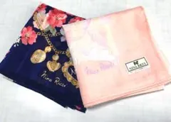 新品未使用　ニナリッチ ハンカチ2枚セット