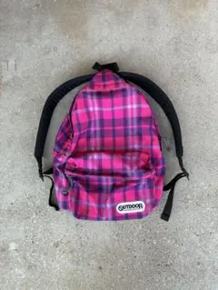 希少90s OUTDOOR ピンクメッシュリュック バックパック アウトドア