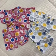 甚平 セット　花柄95 水風船80