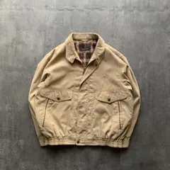 【あゆむ様】ブルゾン チェック裏地 ベージュ　短丈　シティボーイ　ノームコア