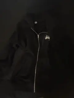 Stussy ブラック ジップアップパーカー XL 【今月末で掲載終了】