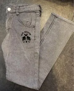 チェック柄パンツ