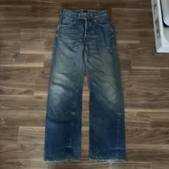 Lee ストレートデニム　シンチバック　ファーパッチ