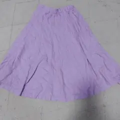 GLOBAL WORK　薄紫色 フレアスカート ポケット付き　　130cm