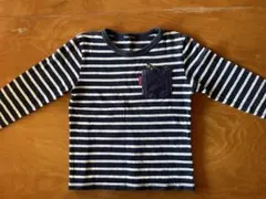 グレードスコープ 110 長袖Tシャツ ボーダー 恐竜