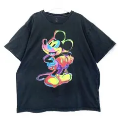 disney ディズニー Tシャツ ブラック ミッキーマウス ヴィンテージ