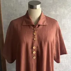 古着　ヴィンテージ ポリシャツ 総柄シャツ　used ビンテージ　希少