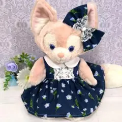 リーナベル　ステラルー　Ｓサイズ　コスチューム・リボンセット　ネモフィラ柄　襟付