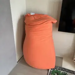 Yogibo Max ヨギボーマックスオレンジ ビーズクッション