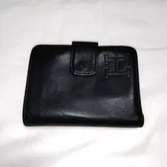 （美品）HIROFUレザー財布ウォレット2つ折りブラック