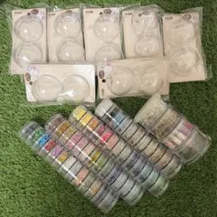 【激安】ハンドメイド資材 大量まとめ売り！クリアボール14個＋デコパーツ