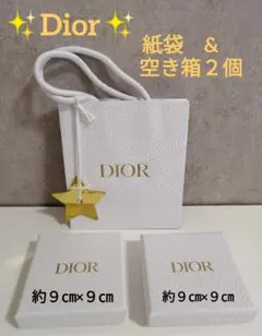 Dior　ディオール 　空箱×２　紙袋×１
