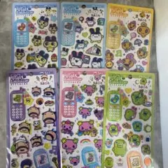 新品　正規品　クラックス 平成はっぴーフォン　シール たまごっち　6種
