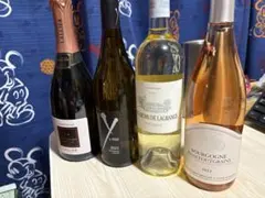 【セラー保管・未開栓】白・ロゼ・シャンパーニュ 4本セットのサムネイル