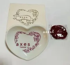 【新品】axes femme アクシーズ ハートのお皿 ミニミラー ノベルティ