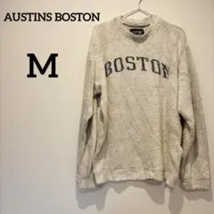 1点もの✨AUSTINS BOSTON【M】プリント トレーナー　冬服　あったか