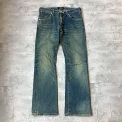 Wragler ラングラー デニムパンツ　ダメージデニム　ブルー