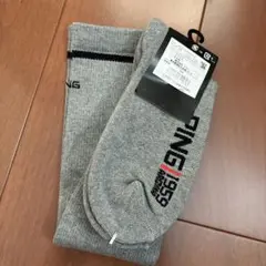 PING レディース ゴルフソックス グレー 22-24cmのサムネイル