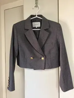 グレー テーラードジャケット