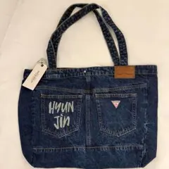 Stray Kids ヒョンジン GUESS ポップアップ デニムトートバッグ - メルカリ