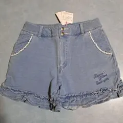 裾フリルレース使いショートパンツ