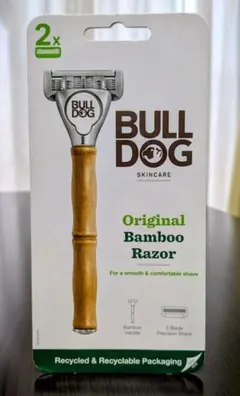 Bulldog 5枚刃 オリジナルバンブーホルダー 水に強い竹製ハンドルのサムネイル
