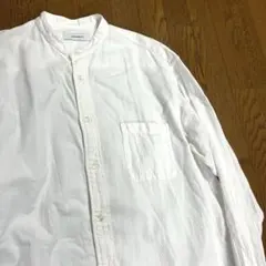 日本製【美品】ジョンブルJohnbullクレイジーパネルバンドカラーシャツS