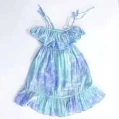 週末限定価格】メゾピアノ シェル柄シフォン肩開きワンピース - メルカリ