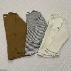 ③男の子 ロンT まとめ売り 長袖カットソー 3枚セット