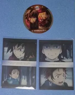 d*9様 鬼滅の刃 カフェ 義勇 & 炭治郎 コースター & ポスカセット