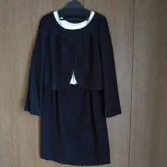 【試着のみ】【ストロベリーフィールズ】黒ジャケット(ボレロ)とワンピースセット