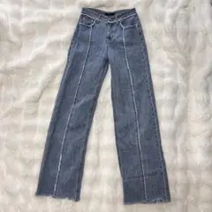 FUMIKA UCHIDA デニムパンツ フレア カットオフ - メルカリ