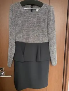 LUNA.Ｇ フォーマルワンピース 卒入学式 ペプラムワンピース