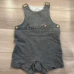 familiar ロンパース 70 グレー 刺繍のサムネイル