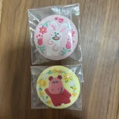 たべっ子どうぶつ 刺繍バッジ2個セット