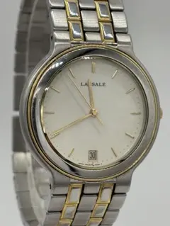 美品！セイコー LASSALE 5E32-6A20 純正ベルト電池パッキン交換済