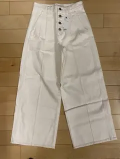 GU by rokh ワイドジーンズ Mサイズ 白