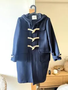 URBAN RESEARCH DOORS ダッフルコート ネイビー