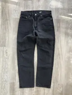 美品　02年製　LEVI'S 505 後染めブラック デニムパンツ W34