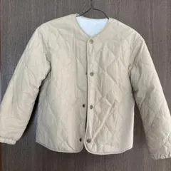 ユニクロ中綿コート ベージュ
