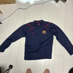 NIKE ナイキ 長袖トレーナー L ネイビー レッド古着　バルセロナ