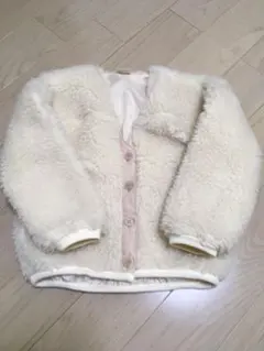 プティマイン petit main Vネックボアジャケット