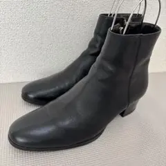 美品✨エンデヴァイス ゴールドジッパー サイドジップ レザー ヒールブーツ 42