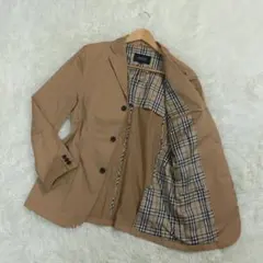 バーバリー ブラックレーベル テーラードジャケット ベージュ L ノバチェック