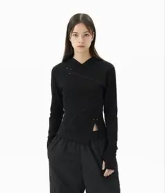 mahagrid 韓国 archive opium hoodie blackのサムネイル